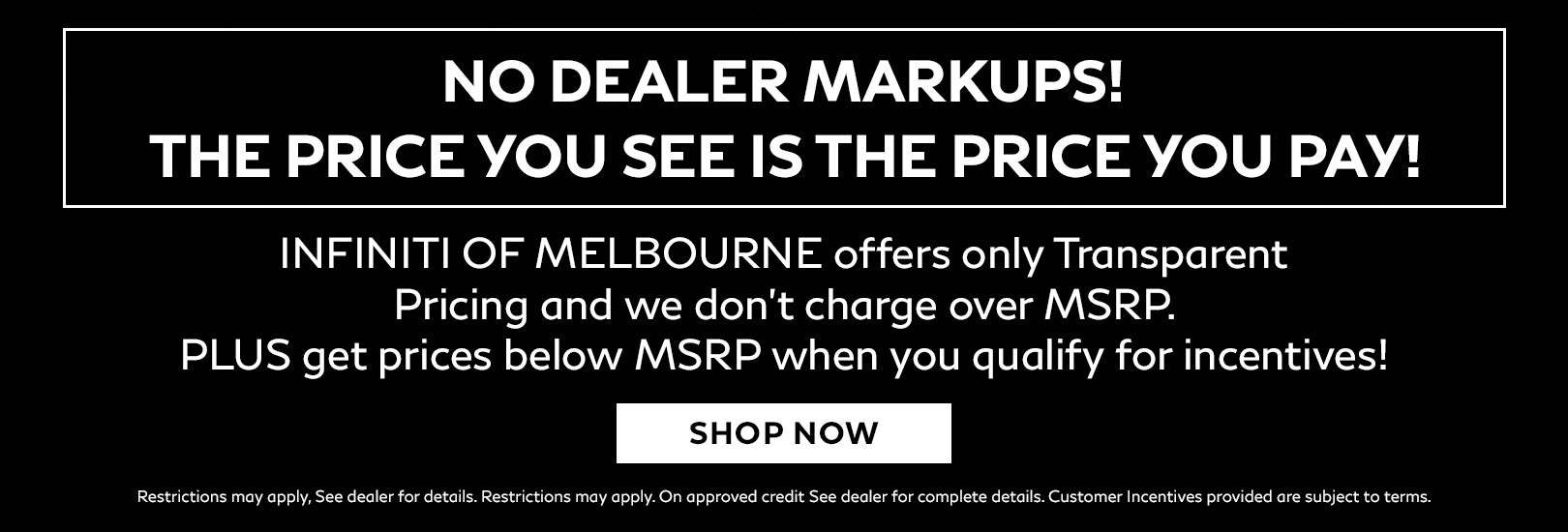 No Dealer Markups